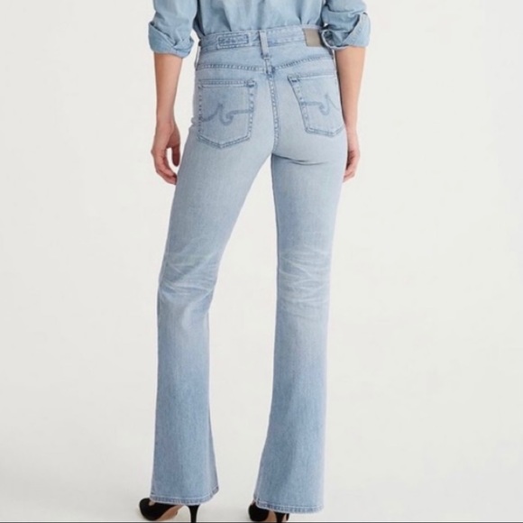 AG Quinne High Rise Vintage Ag-Ed Flare Bottom Jeans Denim 25 - Picture 2 of 8